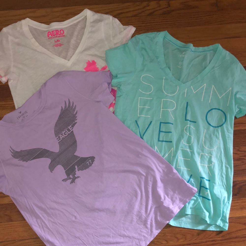 3 Aeropostale summertime fun! Tee Shirts, L